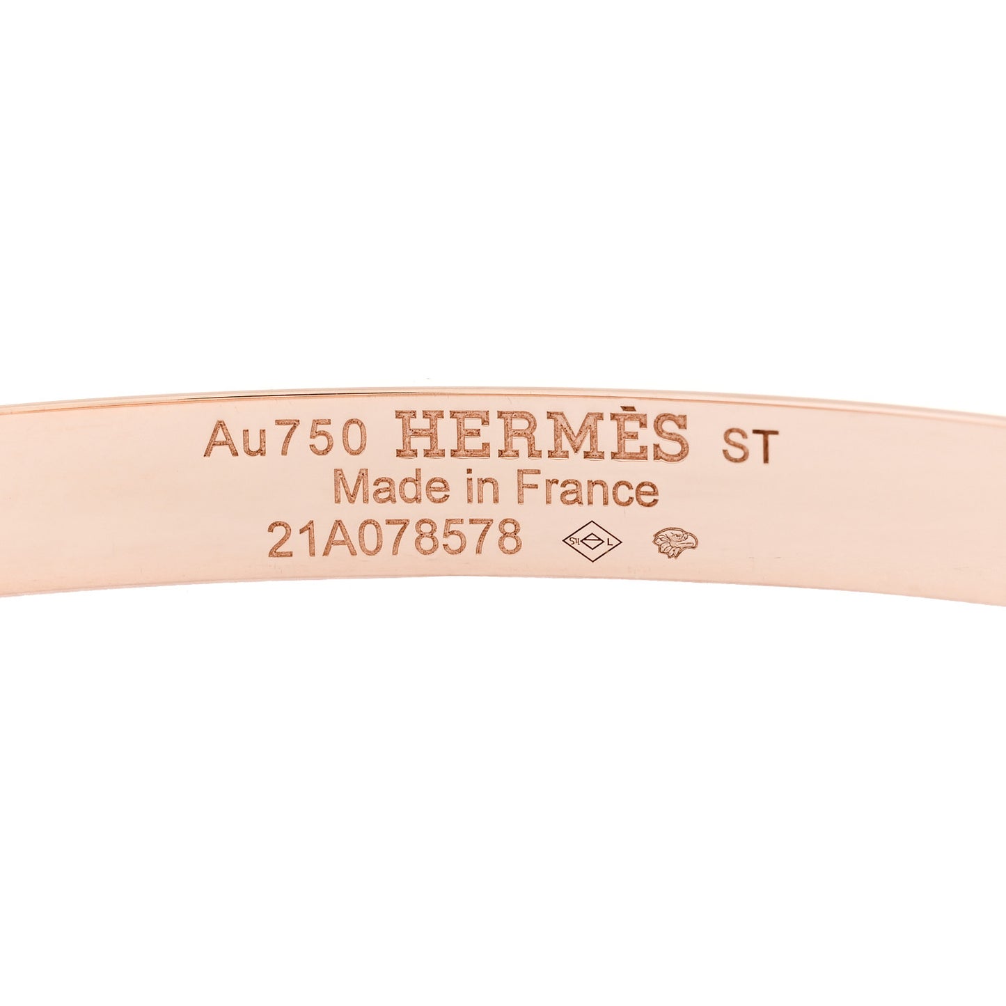 18K Rose Gold Diamond PM H D'Ancre Bracelet ST