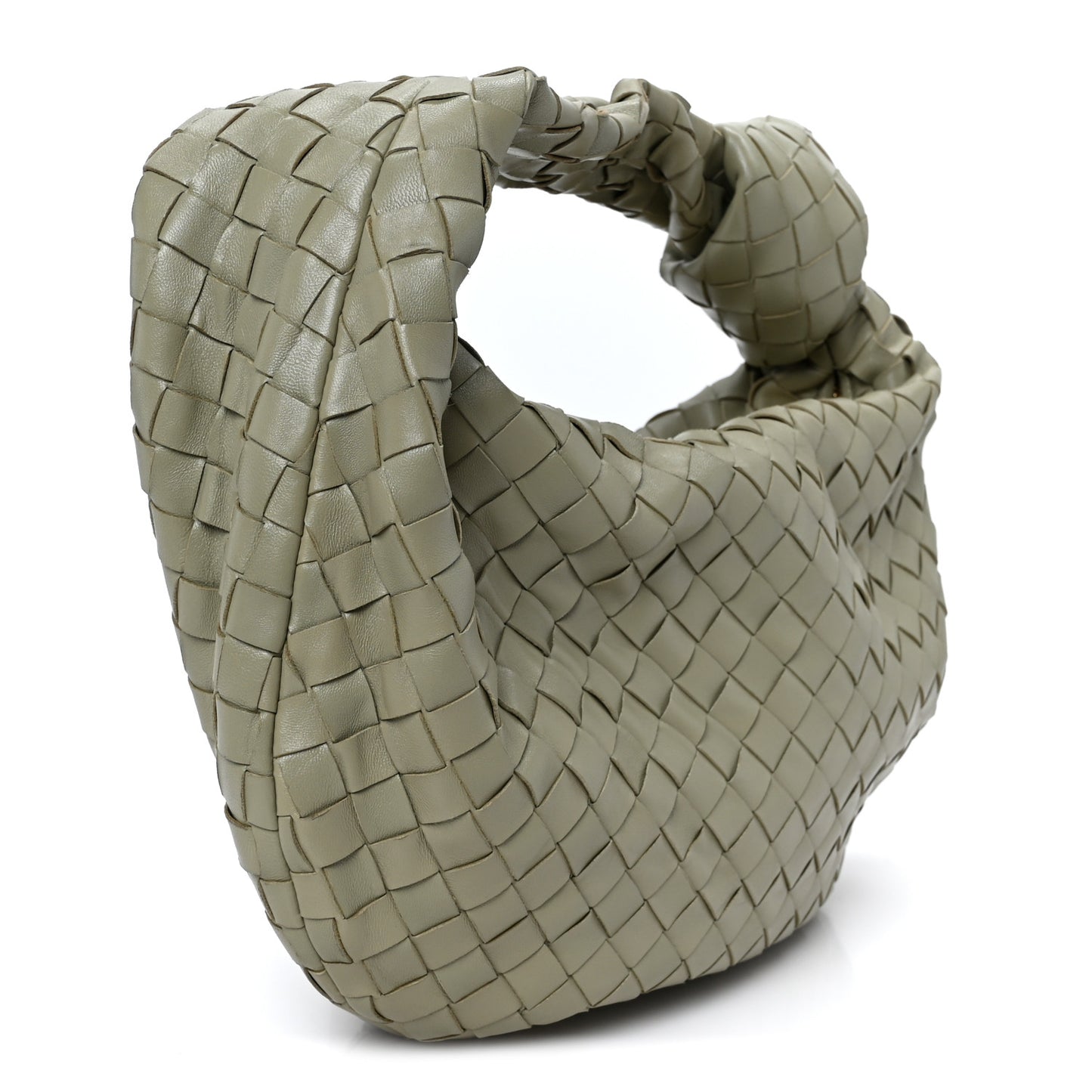 Nappa Intrecciato Teen Jodie Hobo Travertine
