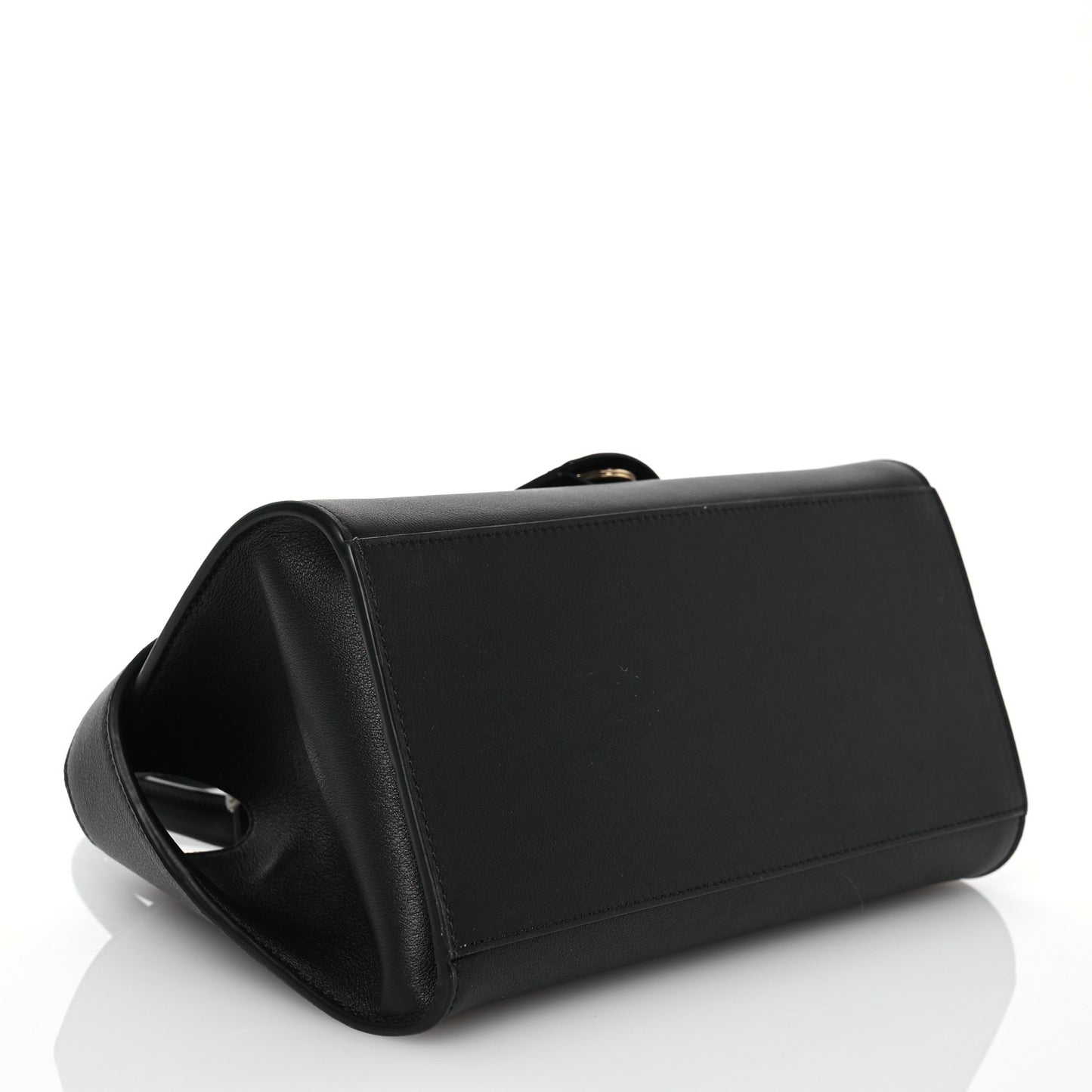 Calfskin Mini Hug Bag Black
