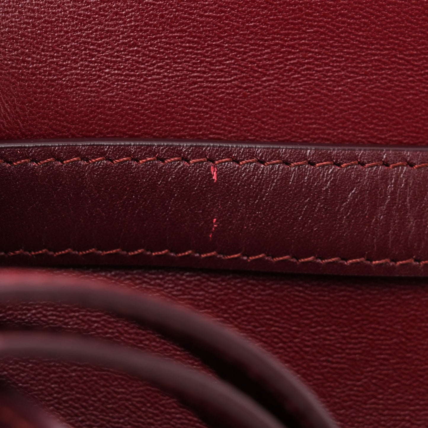 Box Calfskin Small Classic Box Flap Bag Burgundy