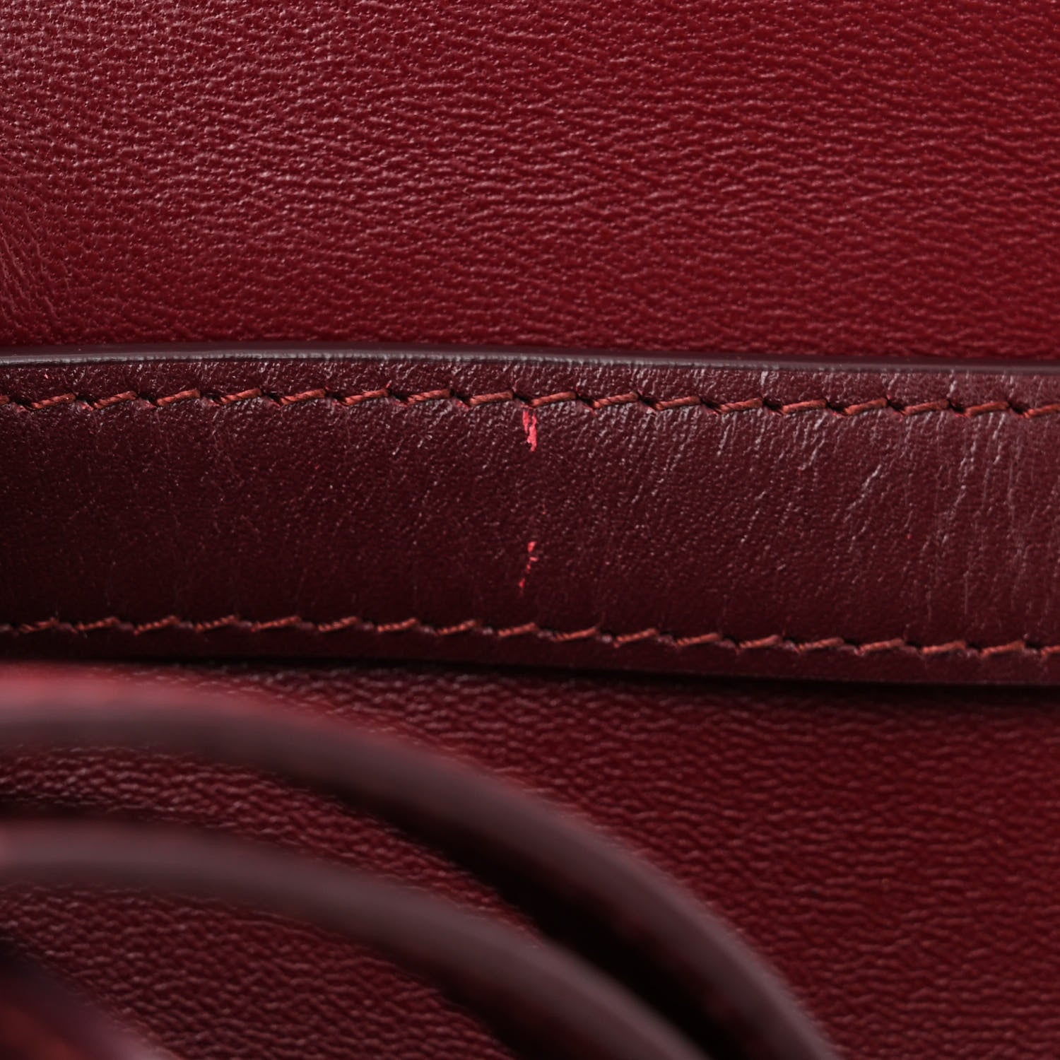 Celine Box Calfskin Small Classic Box Flap Bag Burgundy 14 of 15