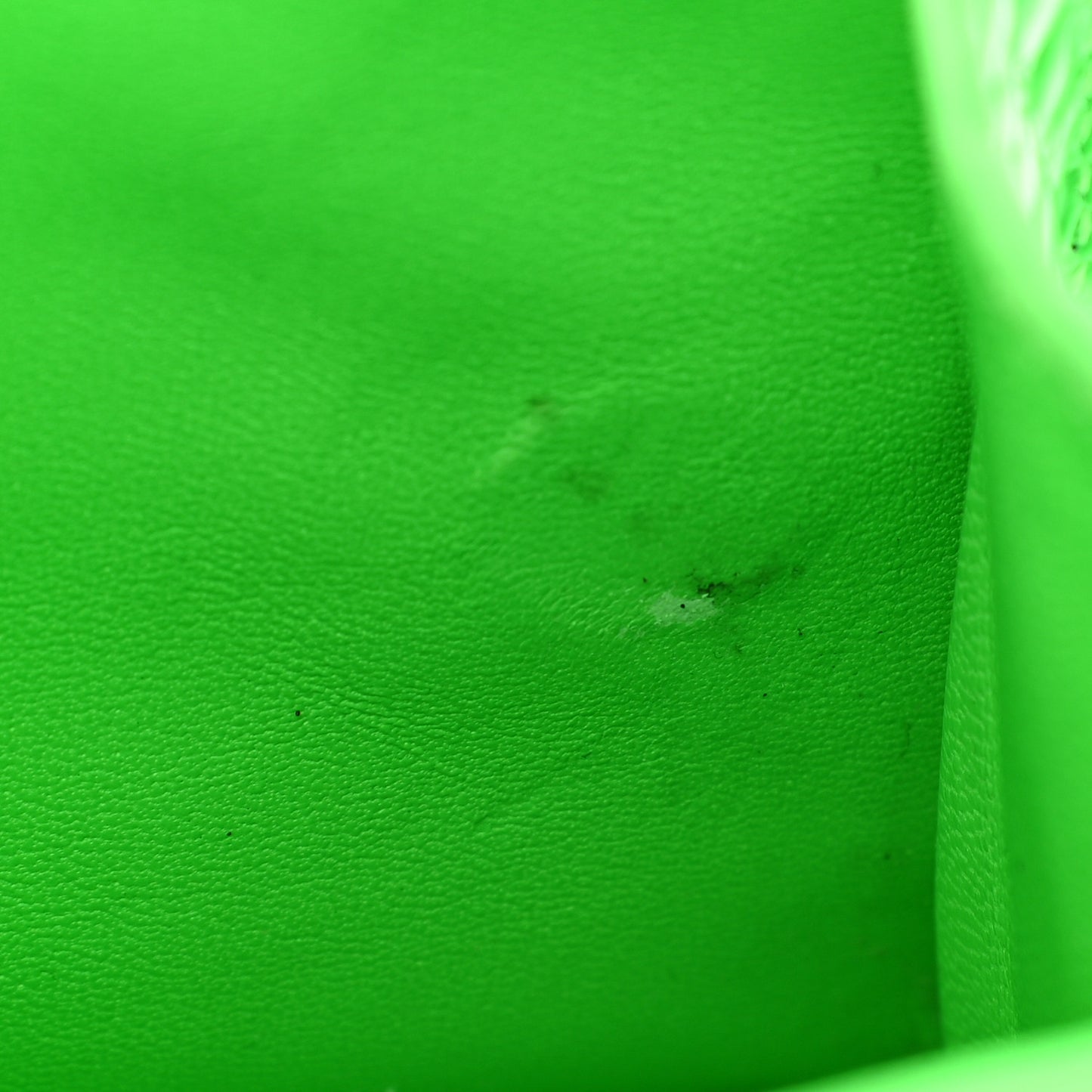 Shiny Calfskin Crocodile Embossed Hourglass Top Handle Bag XS Fluo Green