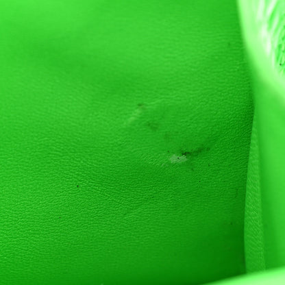 Balenciaga Shiny Calfskin Crocodile Embossed Hourglass Top Handle Bag XS Fluo Green 12 of 13
