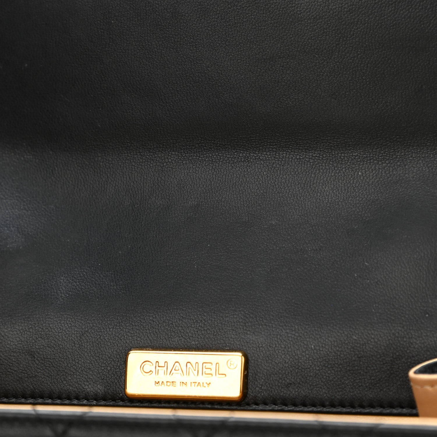 Chanel Lambskin Quilted Mini Golden Plate Flap Black 8 of 12
