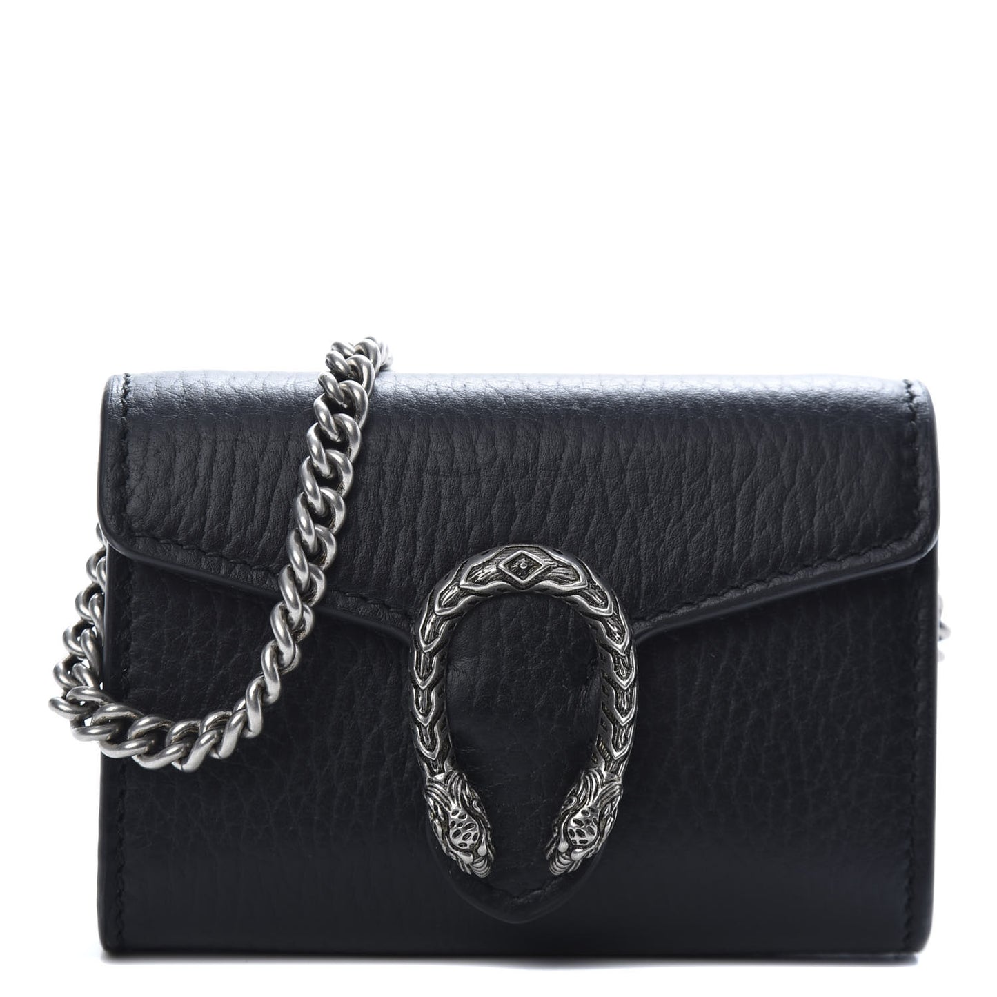 Calfskin Dionysus Coin Purse Black