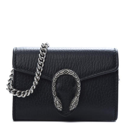Gucci Calfskin Dionysus Coin Purse Black 1 of 7