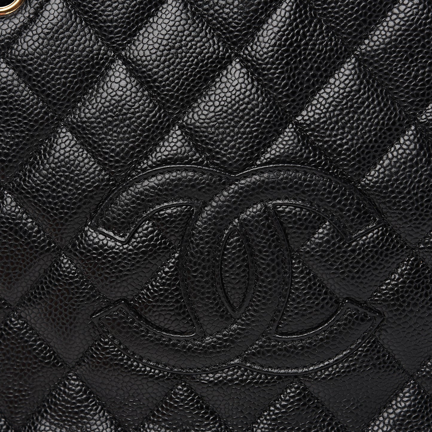 Caviar Quilted Petit Timeless Tote PTT Black