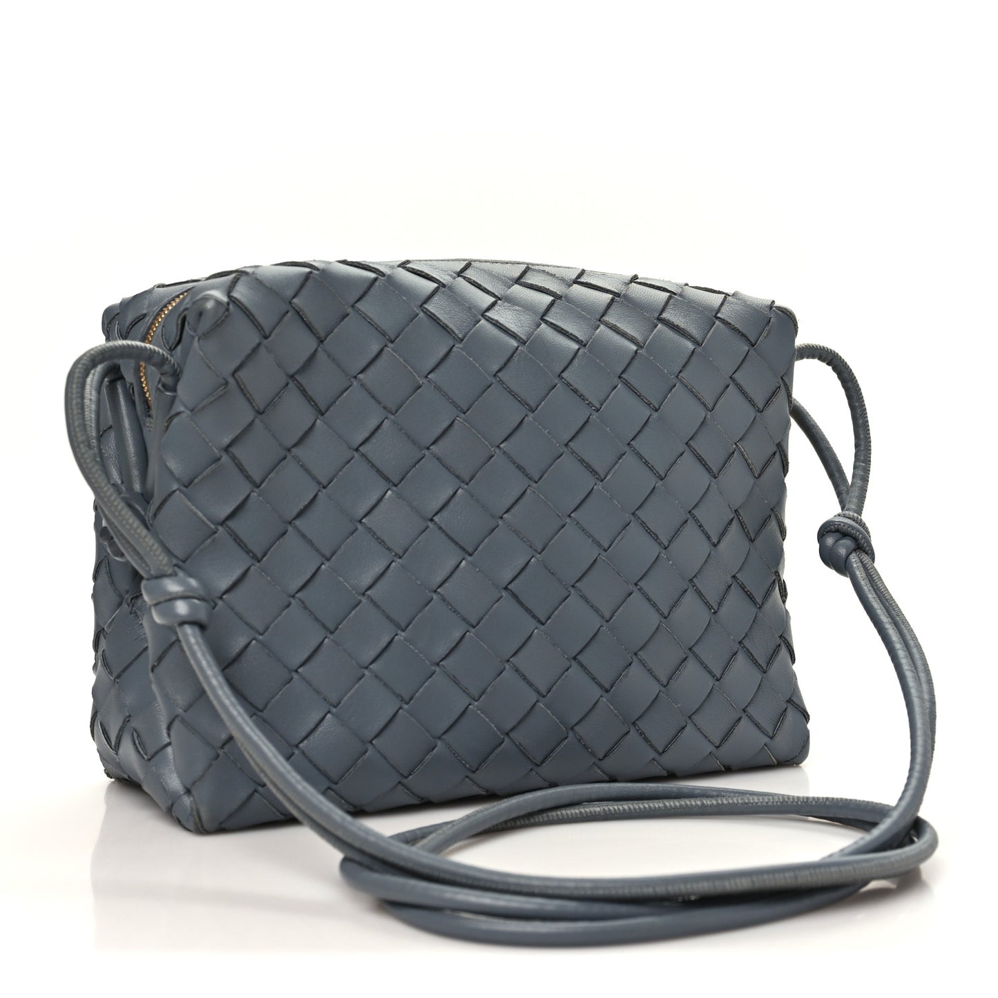 Nappa Intrecciato Mini Loop Camera Bag Thunder