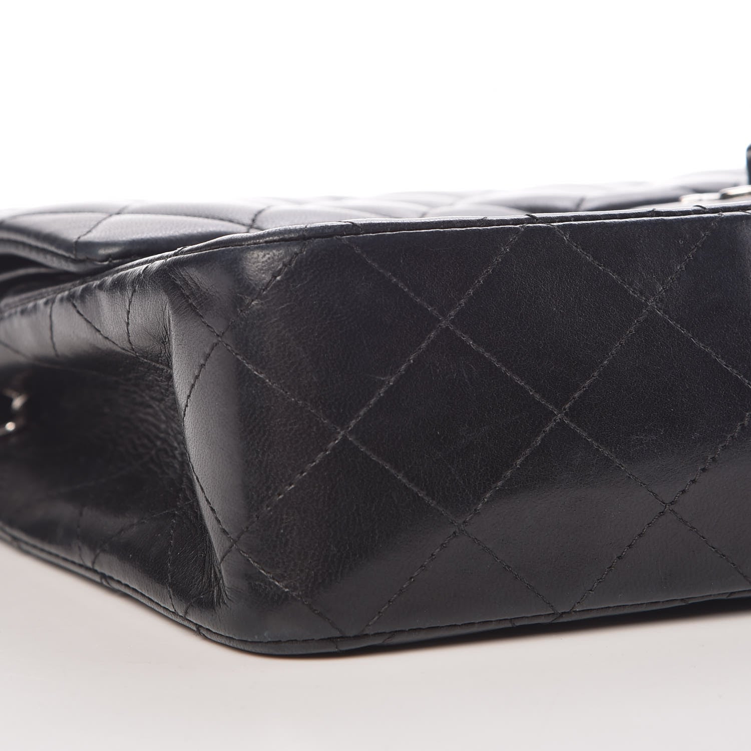 Chanel Lambskin Quilted Medium Double Flap Black 8 of 19