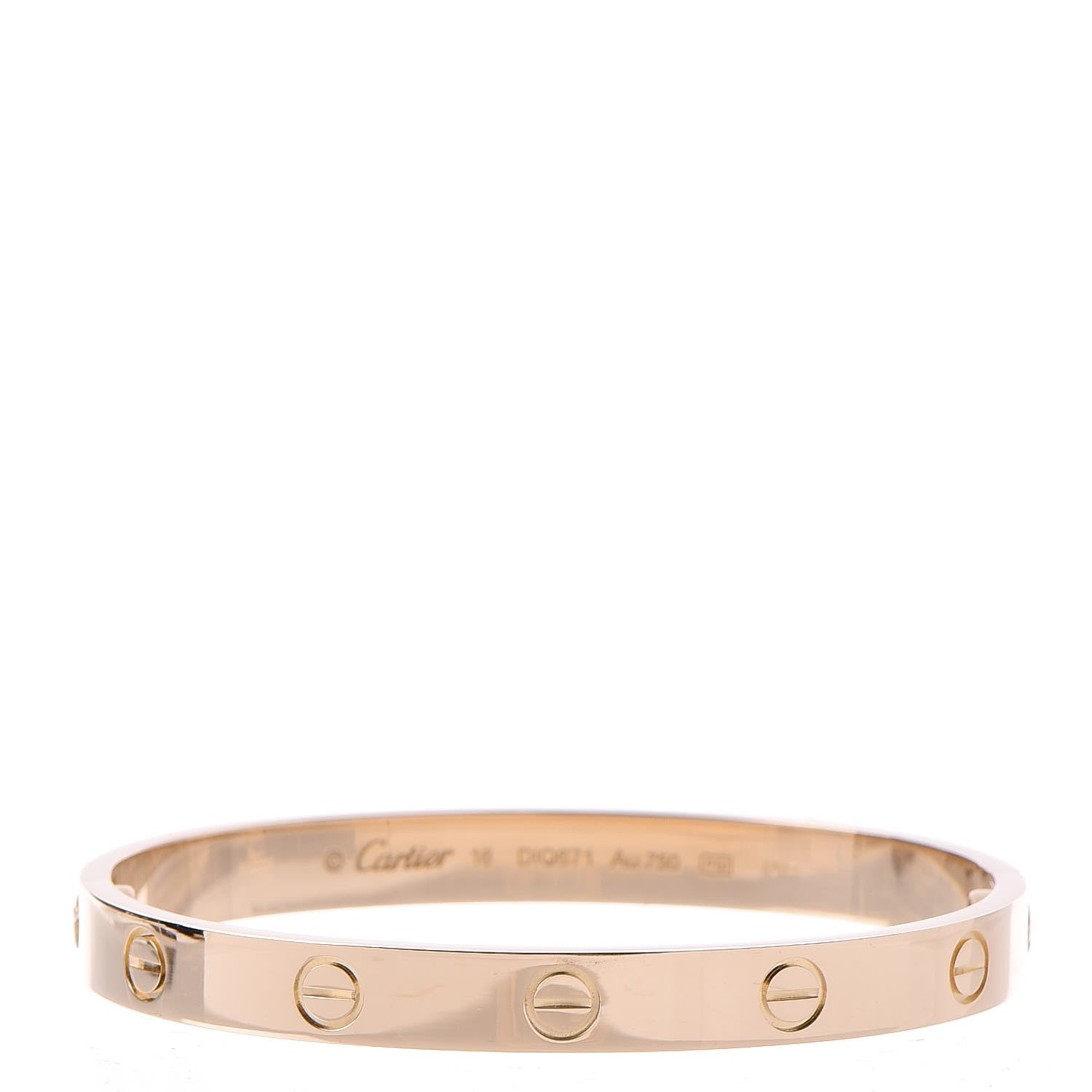 Cartier 18K Pink Gold LOVE Bracelet 16 1 of 5