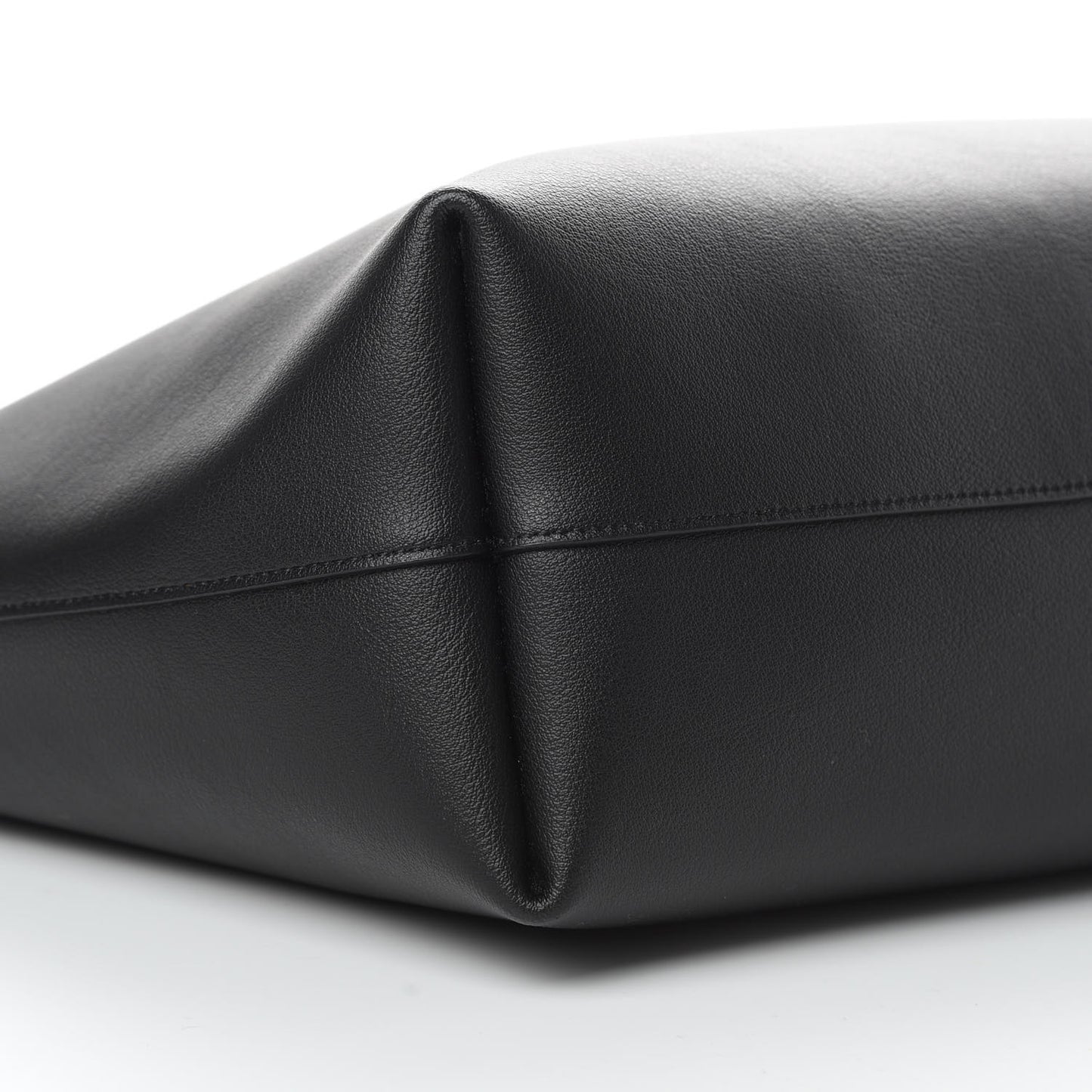 Calfskin Large Shopping Tote Black