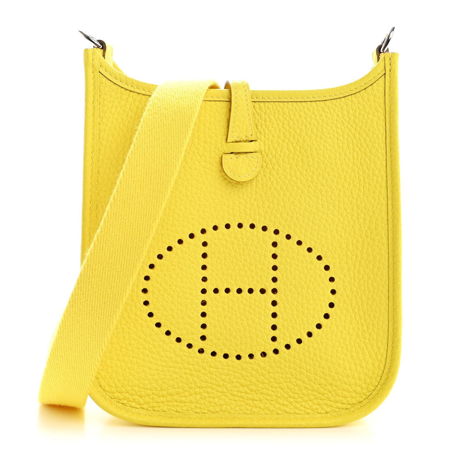 Hermes Taurillon Clemence Evelyne TPM Limoncello 2 of 19