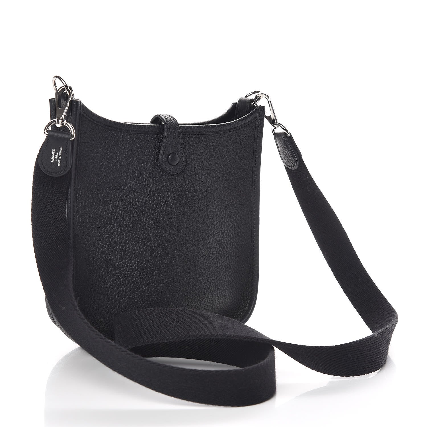 Hermes Taurillon Clemence Evelyne TPM Black 3 of 9