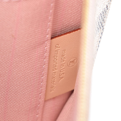 Louis Vuitton Damier Azur Neverfull MM GM Pochette Rose Ballerine 7 of 12