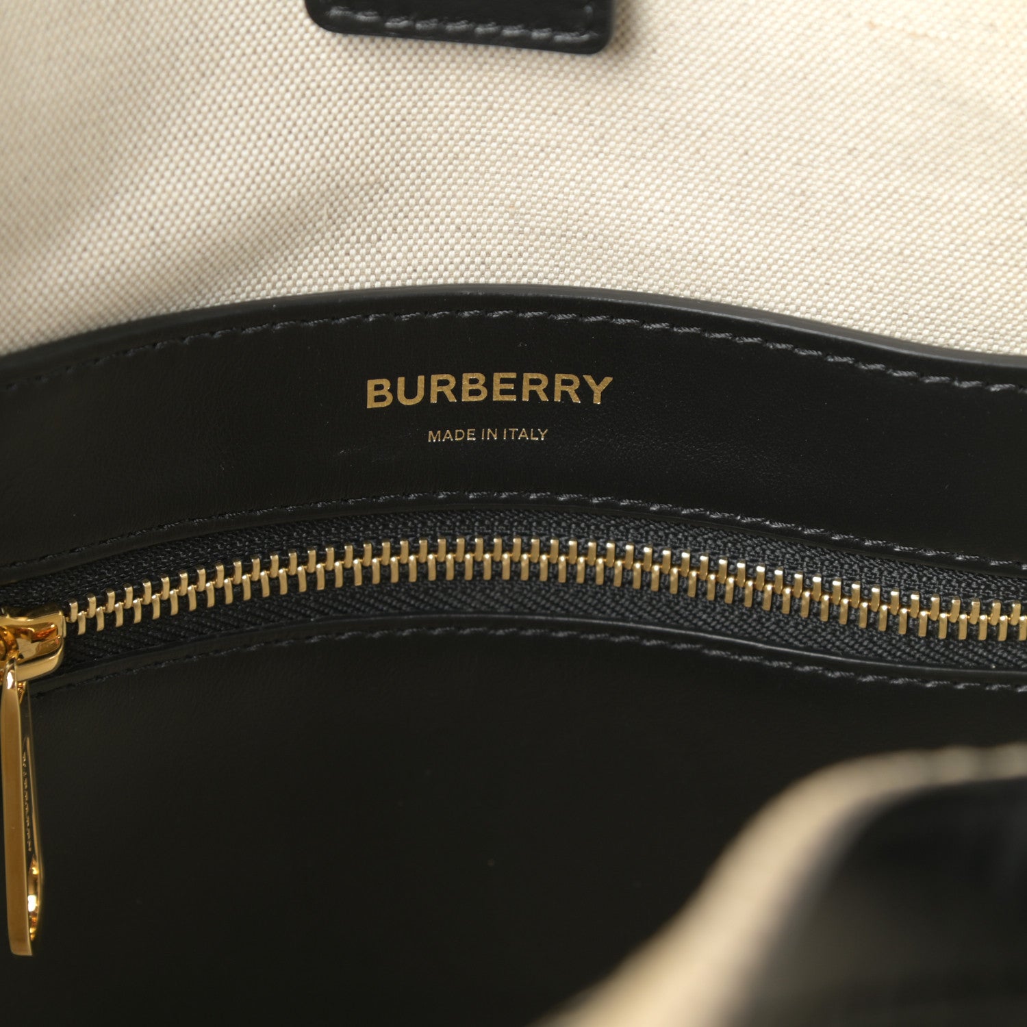 Burberry Calfskin Latticed Small Tote Black 6 of 9