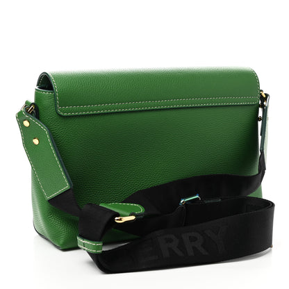 Burberry Grainy Calfskin Vintage Check Note Crossbody Bag Ivy Green 3 of 9