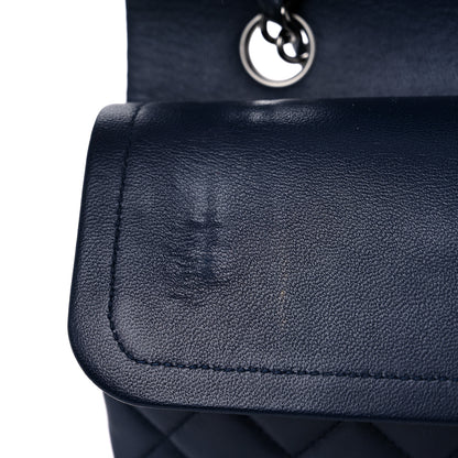 Chanel Lambskin Quilted Medium Double Flap Navy 13 of 17
