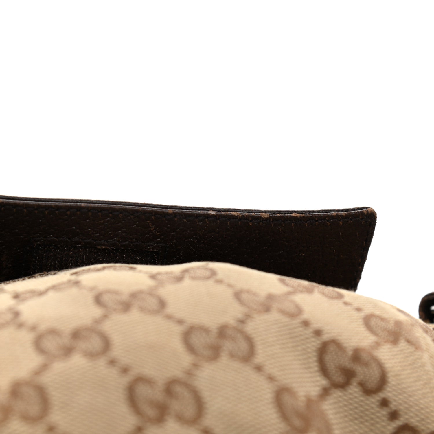 Gucci GG Monogram Double Pocket Belt Bag Dark Brown 12 of 13