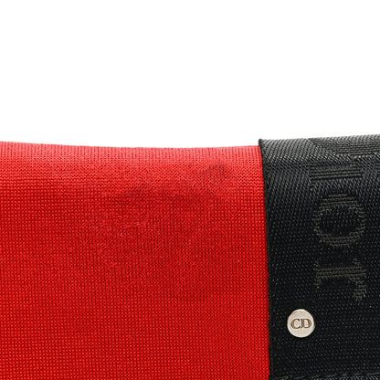 Christian Dior Silk Jersey Crystal Hardcore Clutch Red 6 of 13
