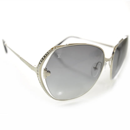 Louis Vuitton Rhinestone Oversized Magnolia Sunglasses Black Glitter 4 of 8