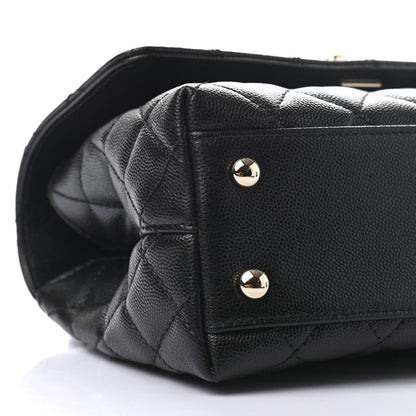 Chanel Caviar Quilted Mini Coco Handle Flap Black 8 of 9