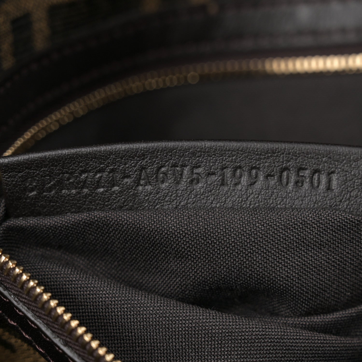 Fendi Fabric Jacquard FF 1974 Large Baguette Tobacco Moro Giallo Fluo 7 of 11