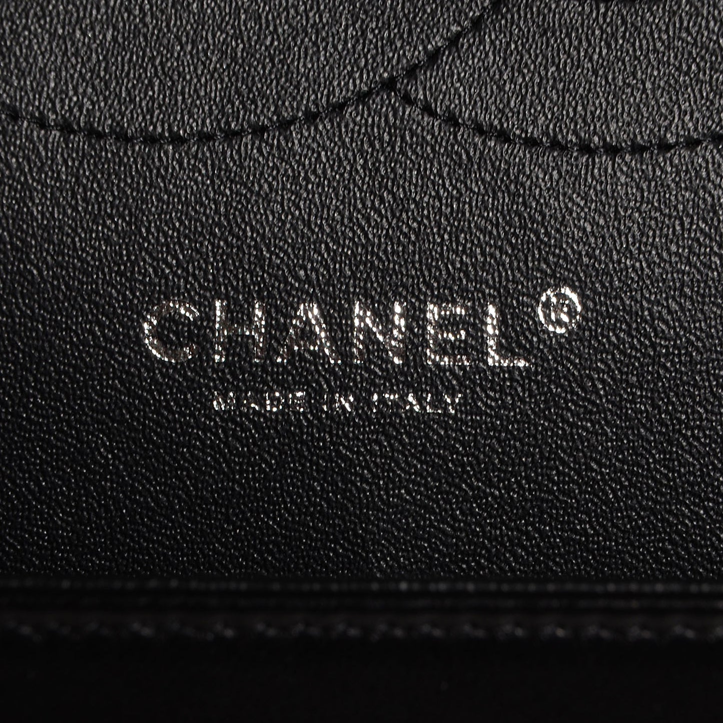 Lambskin Chevron Quilted Jumbo Double Flap So Black