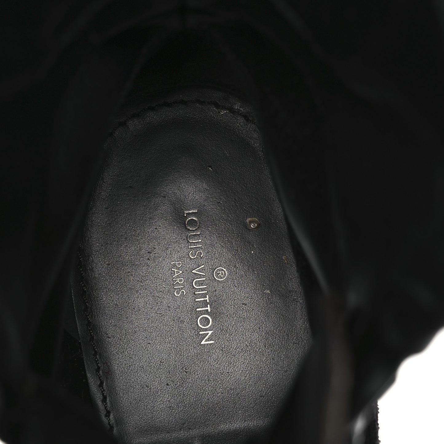 Suede Calfskin Monogram World Tour Platform Desert Boots 36.5 Black
