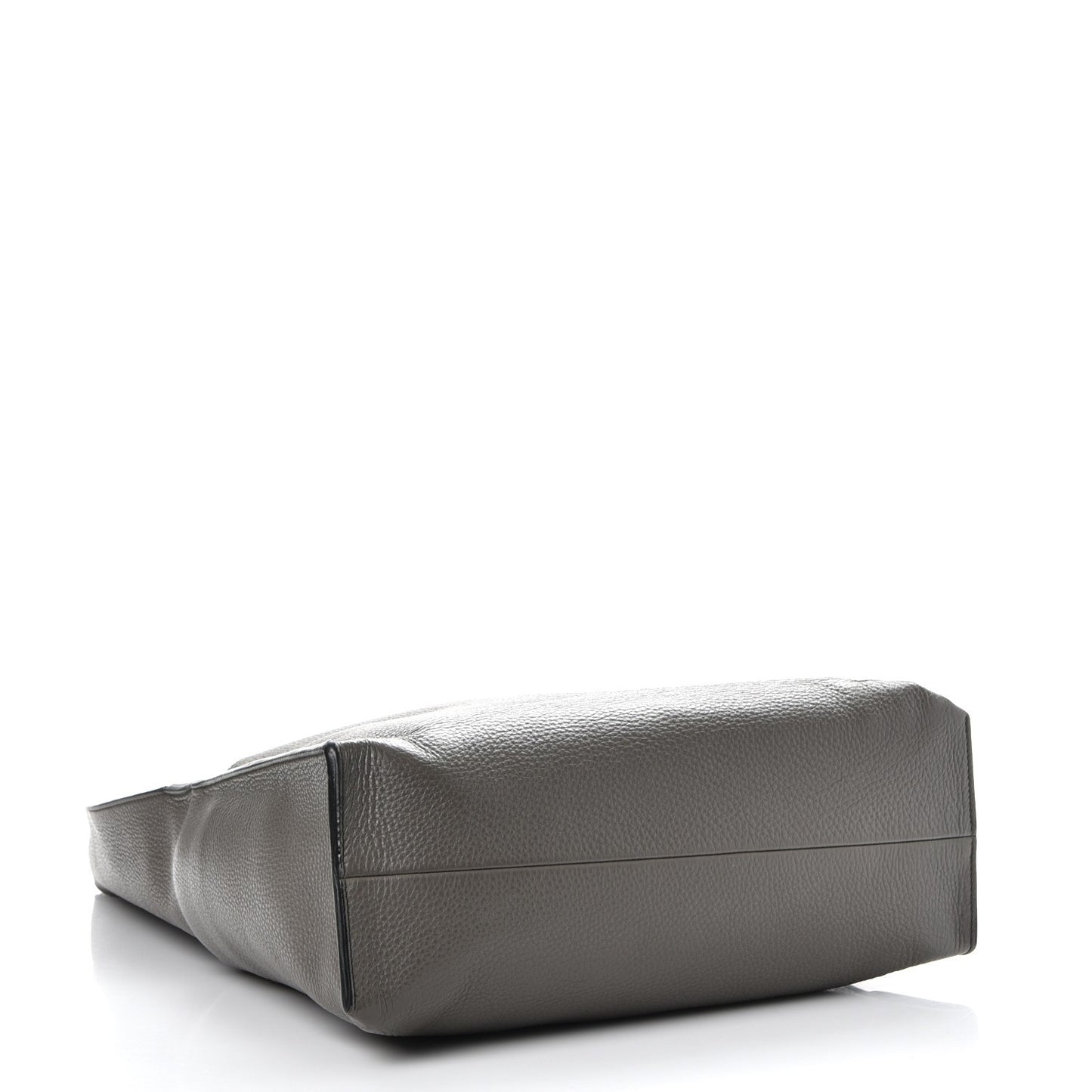 Pebbled Calfskin Alix Zip Hobo Dark Gray