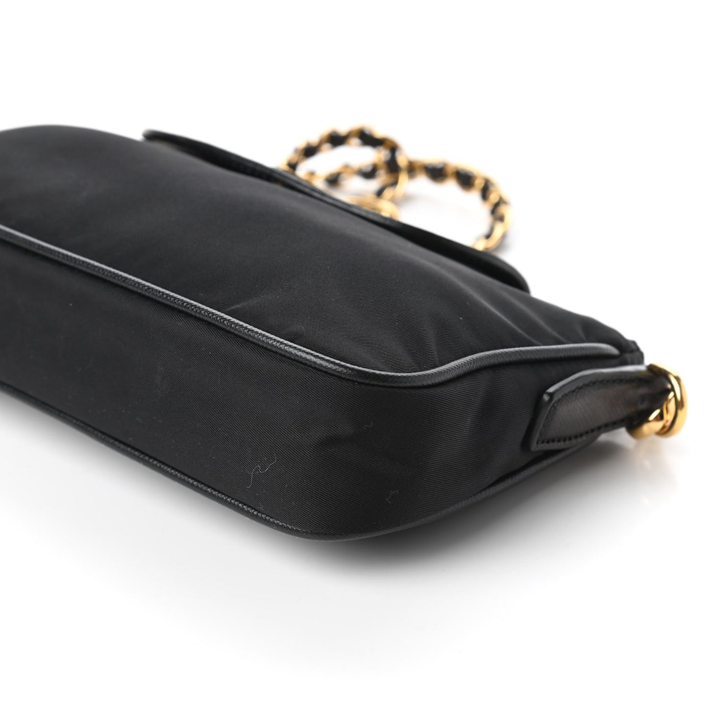 Tessuto Nylon Saffiano Crossbody Bag Black