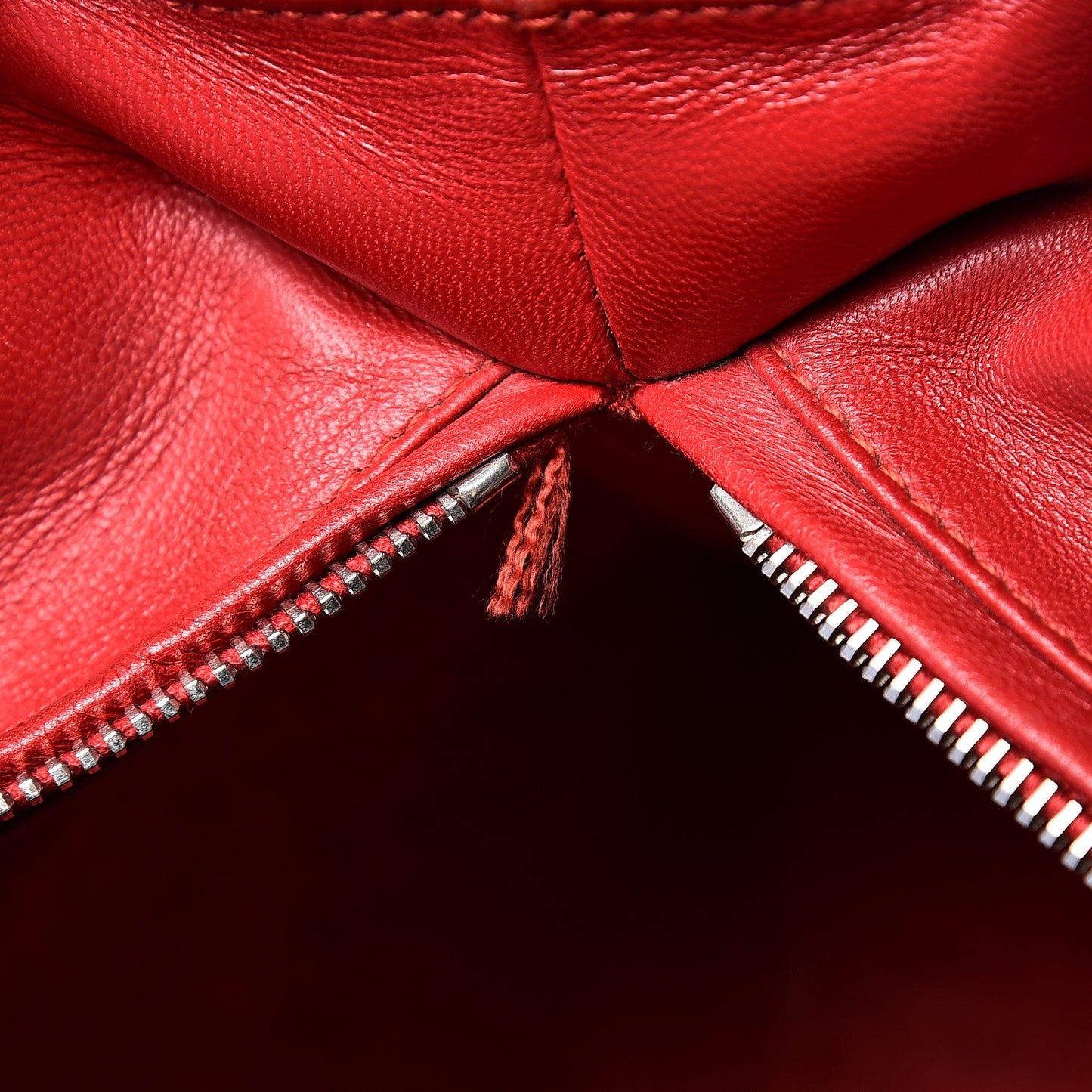 Vintage Lambskin Cannage Large Lady Dior Red