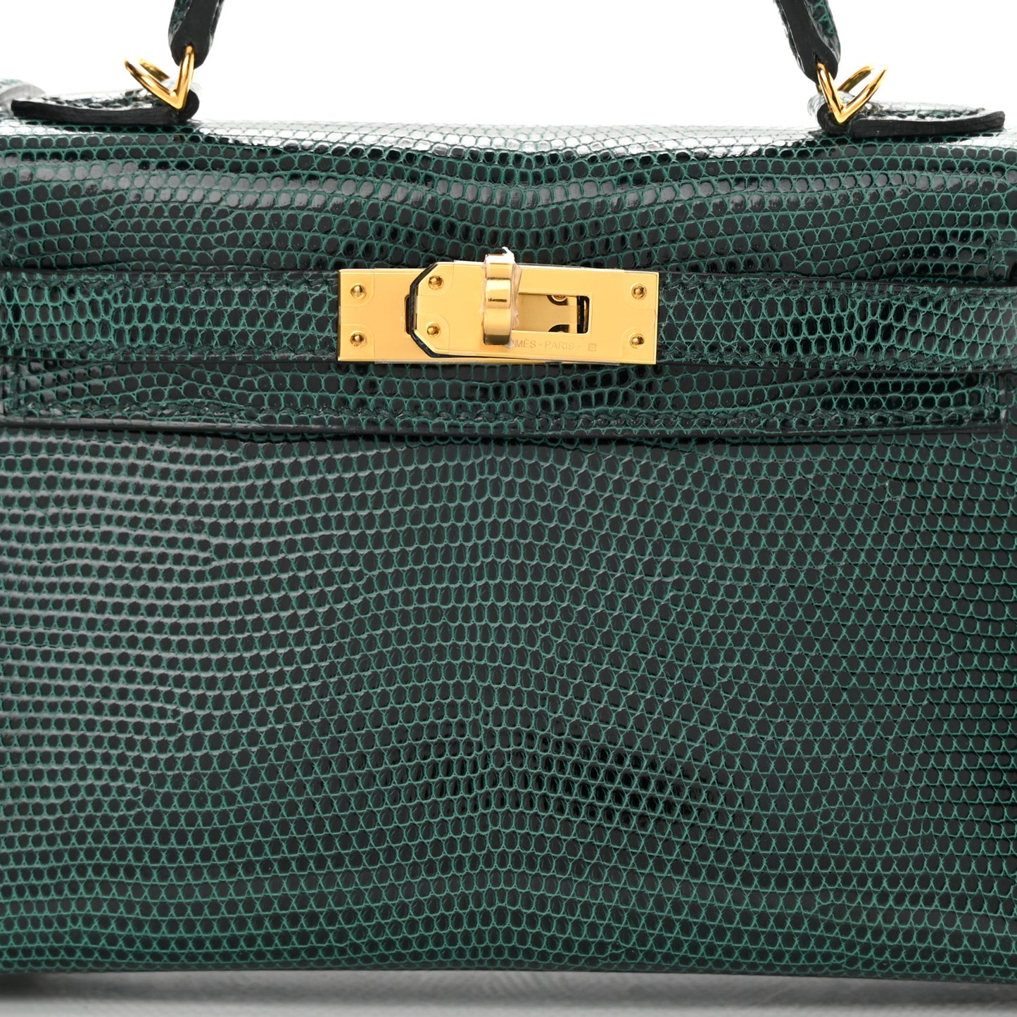 Shiny Lizard Mini Kelly Sellier 20 Vert Cypress