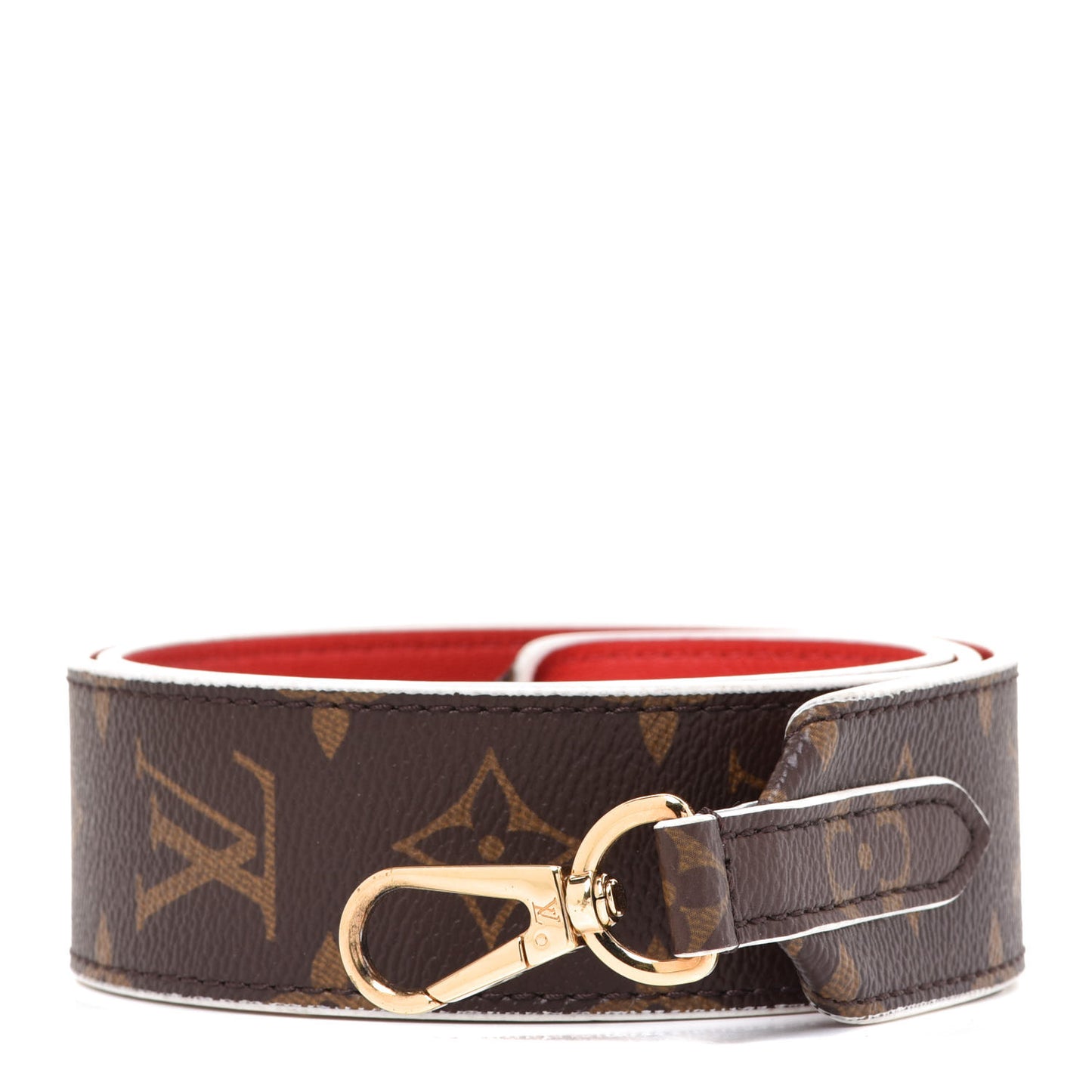 Monogram Bandouliere Shoulder Strap Red