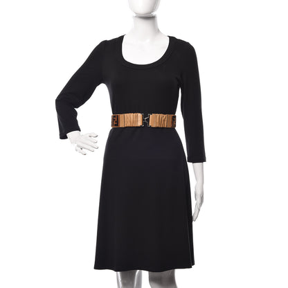 Fendi Velvet FF Belt 85 34 Tobacco 2 of 6
