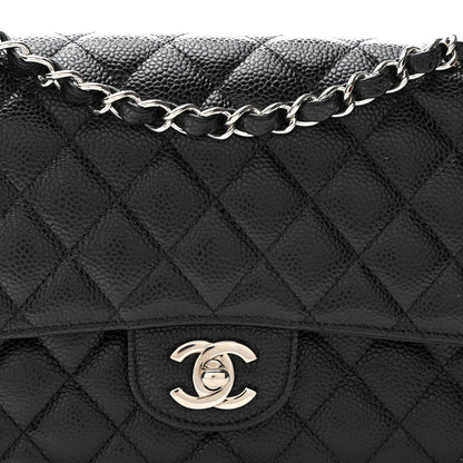 Chanel Caviar Quilted Medium Double Flap Black 8 of 10