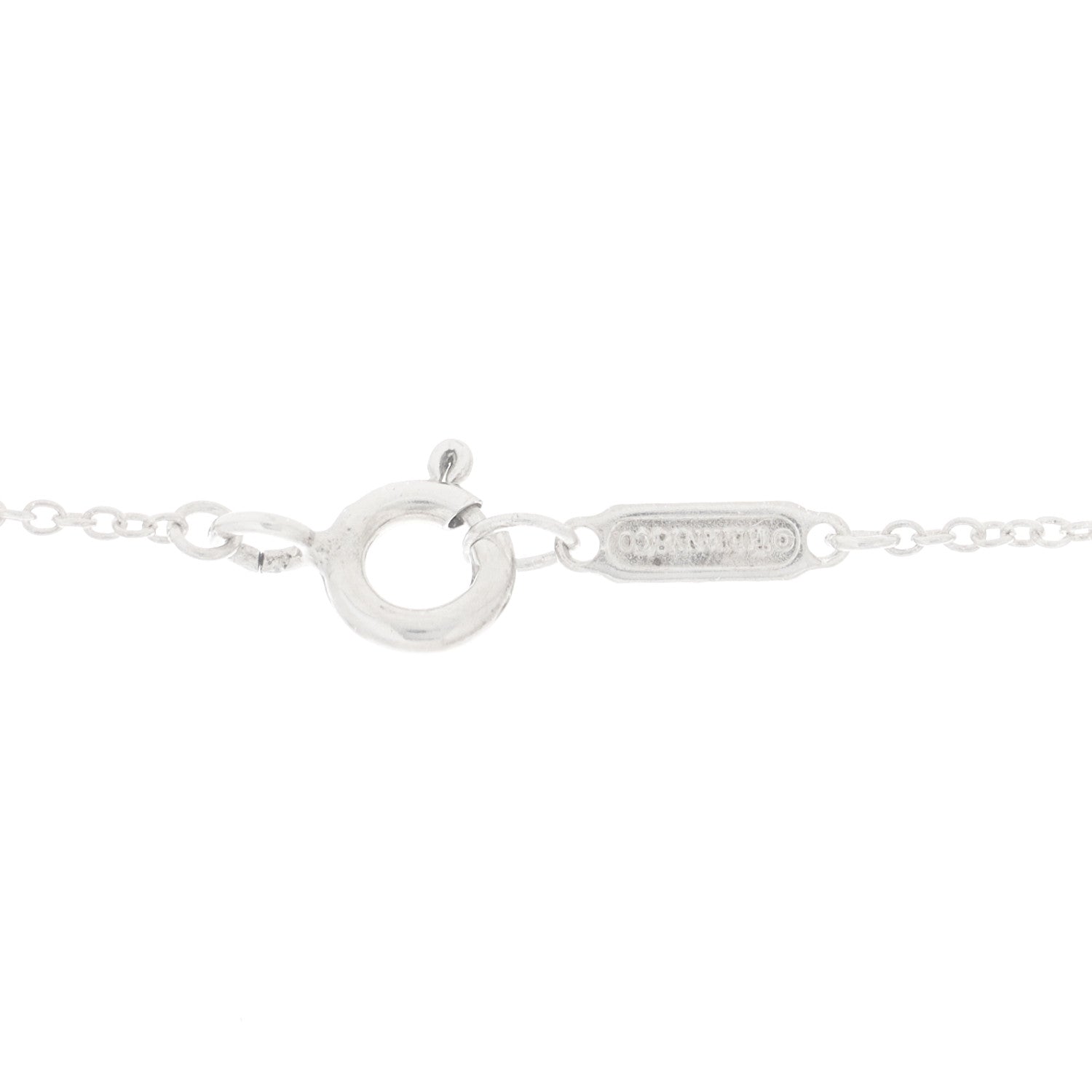 Tiffany Sterling Silver Four Hearts Clover Pendant Necklace 3 of 5