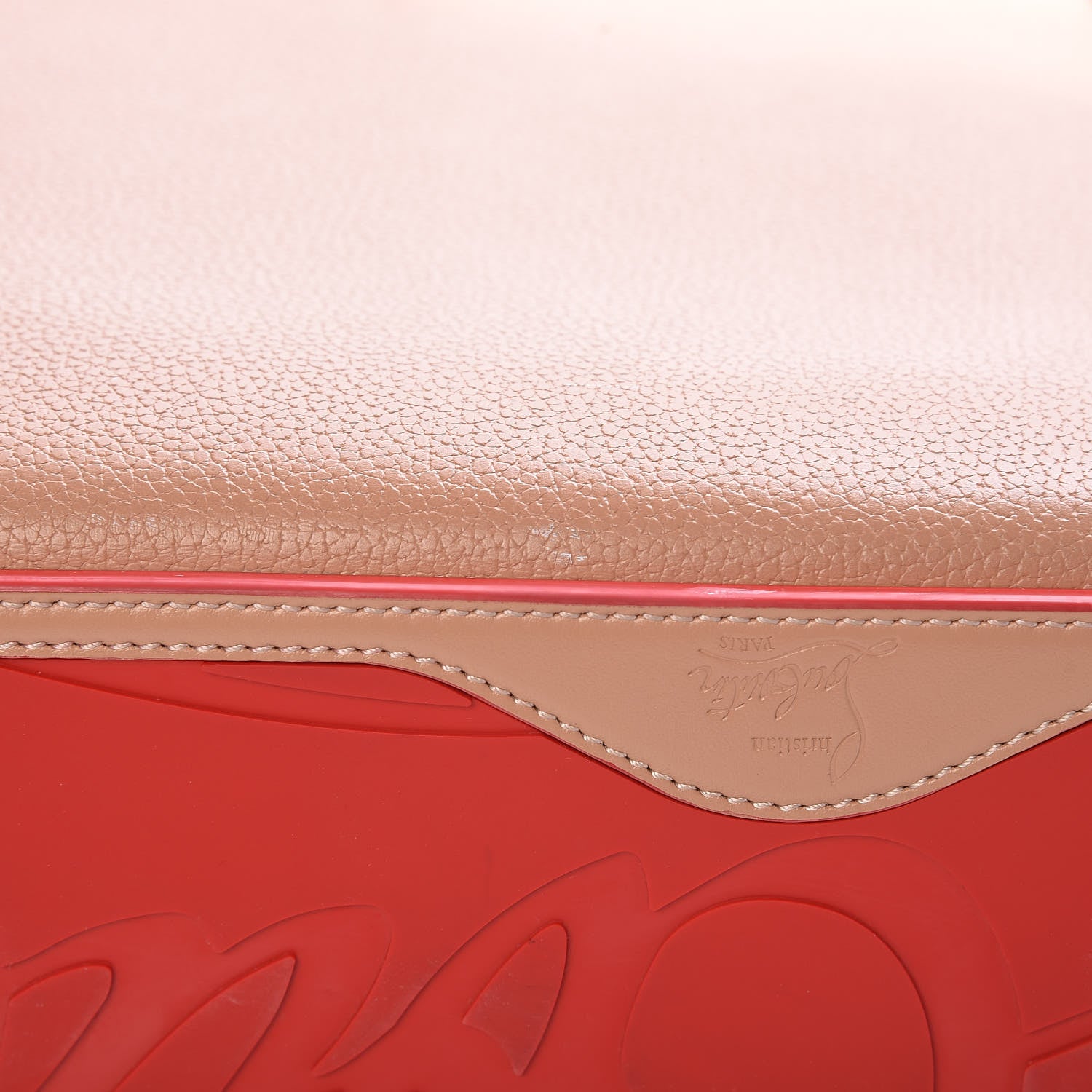 Christian Louboutin Calfskin Spikes East West Cabata Tote Nude 14 of 20