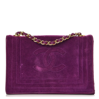 Chanel Suede Timeless Mini Flap Purple 1 of 11
