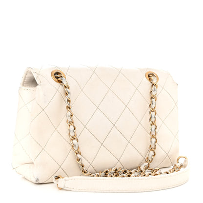 Chanel Calfskin Quilted Small Enchained Flap White 3 of 17