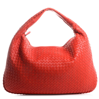 Bottega Veneta Nappa Intrecciato Large Veneta Hobo Corniola 1 of 8
