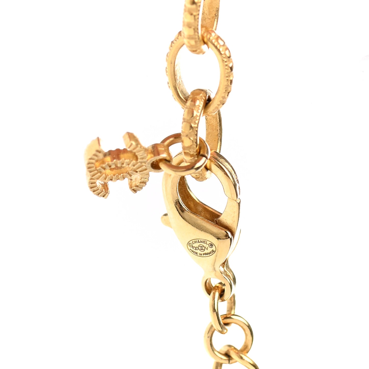 ID Dog Tag Charm Necklace Gold