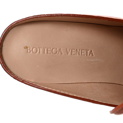 Bottega Veneta Calfskin Alligator Embossed Mules 36.5 Rust 8 of 9
