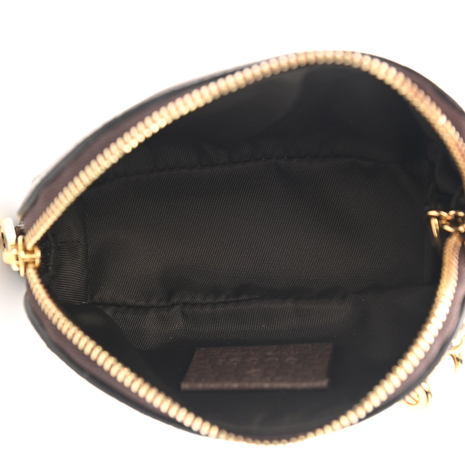 Gucci GG Supreme Monogram Web Ophidia Dome Key Pouch Beige New Acero 4 of 6