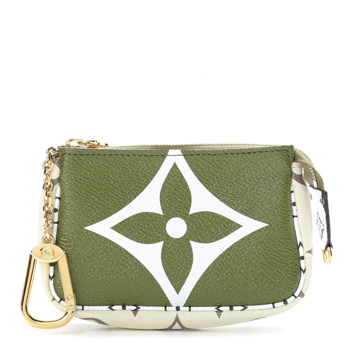 Monogram Giant Micro Pochette Accessories Kaki White