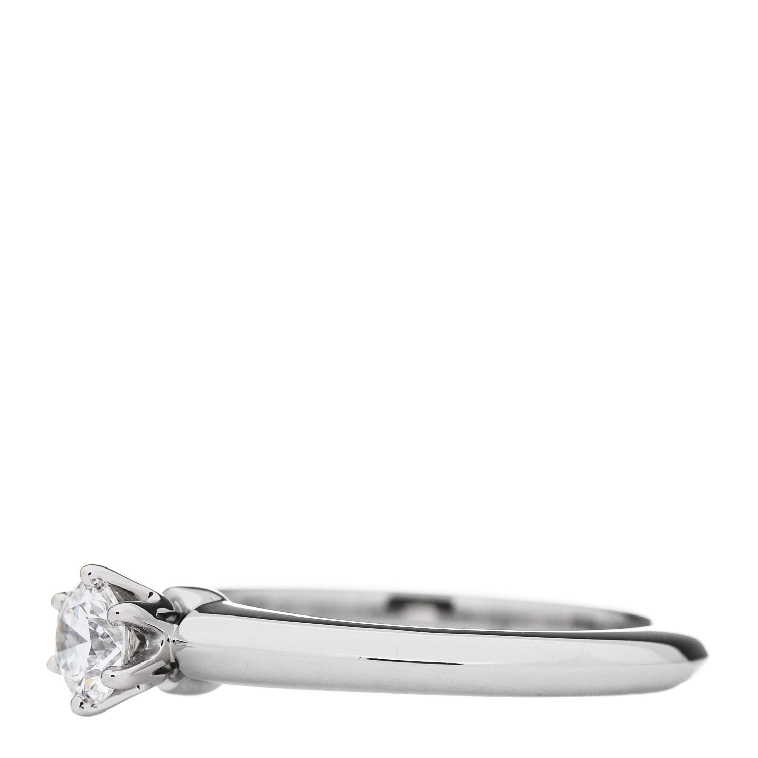 Tiffany Platinum Diamond .27ct Solitaire Engagement Ring 49 5 3 of 5