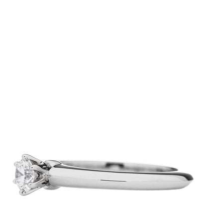 Tiffany Platinum Diamond .27ct Solitaire Engagement Ring 49 5 3 of 5