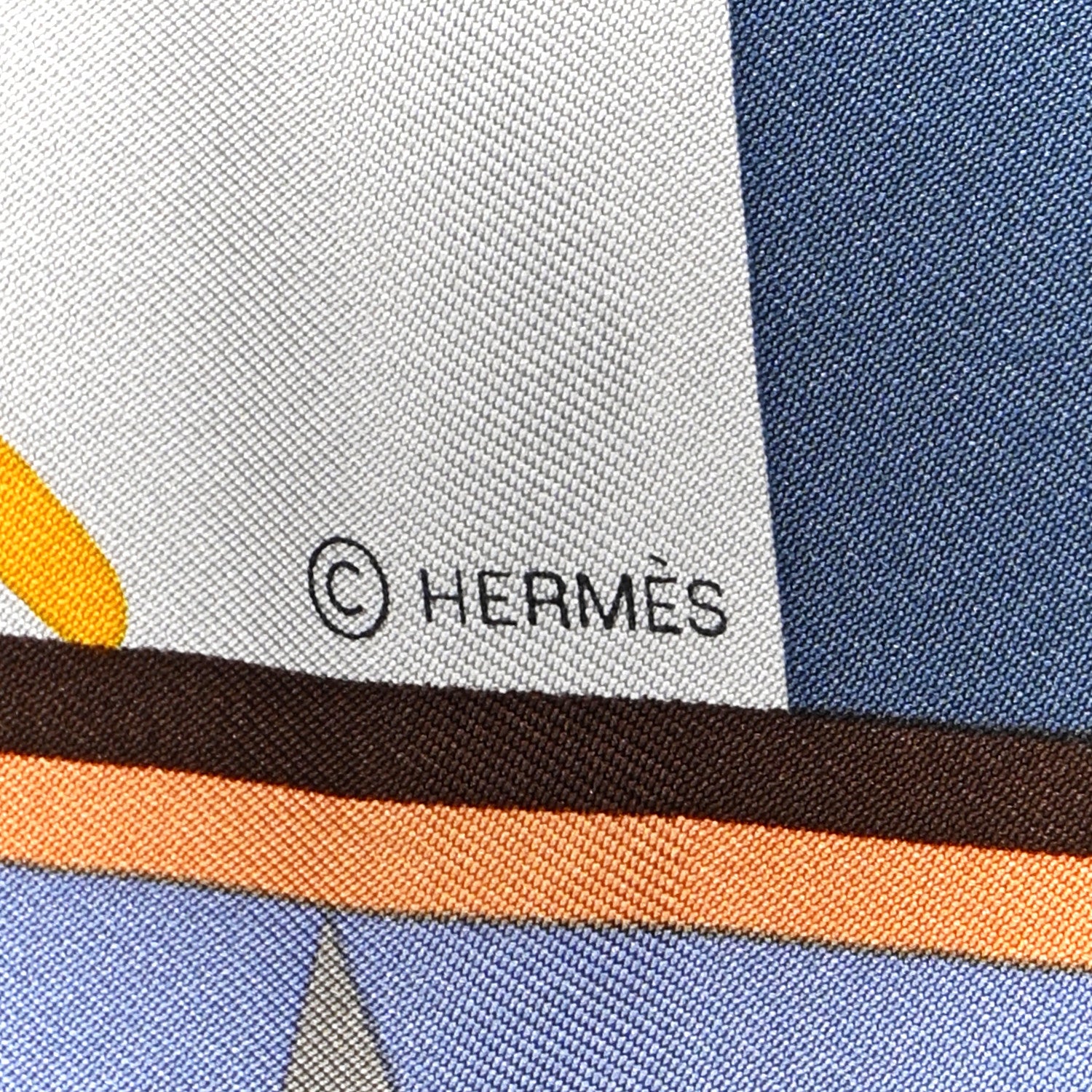 Hermes Silk Gavroche Parade En Fanfare Scarf 90 Glycine Vert