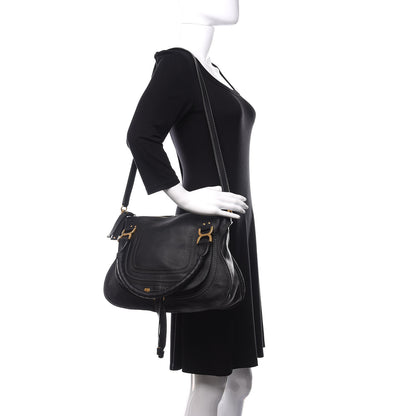 Chloe Calfskin Medium Marcie Satchel Black 2 of 11