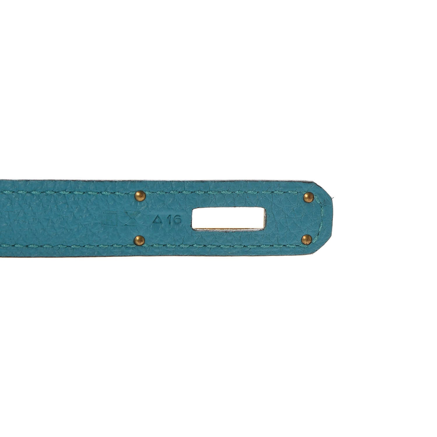 Hermes Togo Kelly Retourne 32 Turquoise 9 of 10