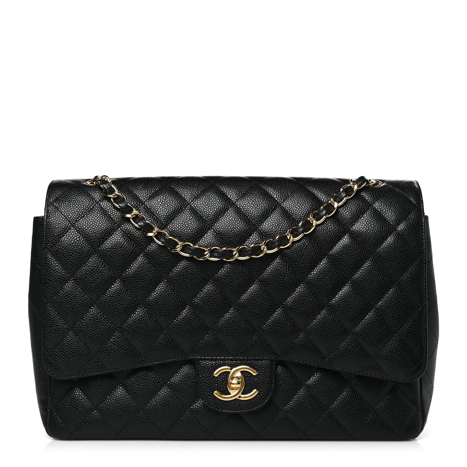 Chanel Caviar Quilted Maxi Double Flap Black 1 of 9